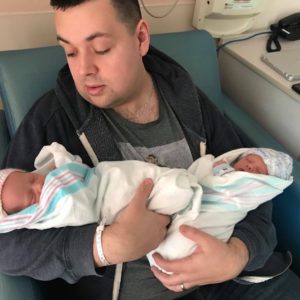 Congratulations to Joe & Rachel on the arrival of twins
