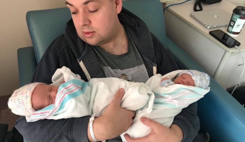 Congratulations to Joe & Rachel on the arrival of twins