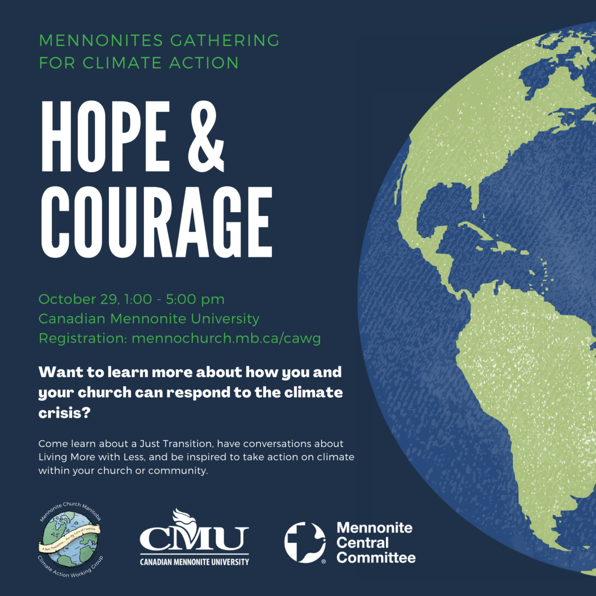 Hope & Courage: Mennonites Gathering for Climate Action – October 29