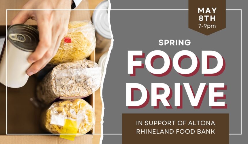 Spring Food Drive – May 8th