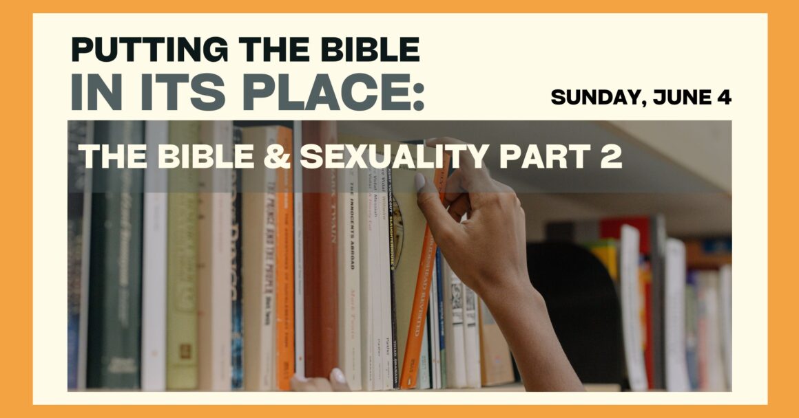 This Sunday: Putting the Bible in its Place: The Bible and Sexuality Part 2