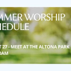 This Sunday: Meet at the Altona Park at 10:30am