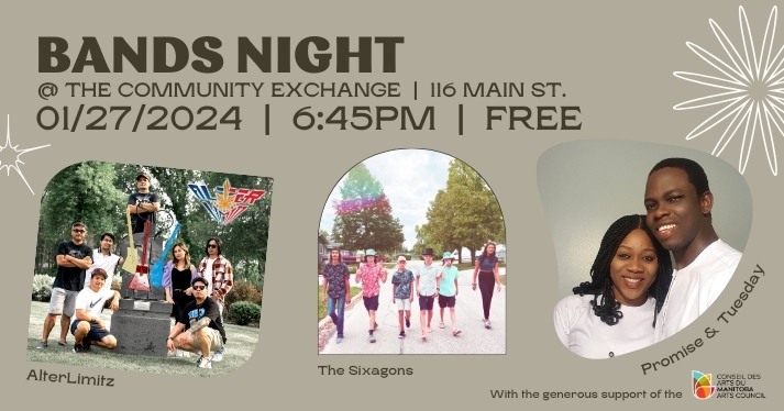 Bands Night at The Community Exchange – January 27th