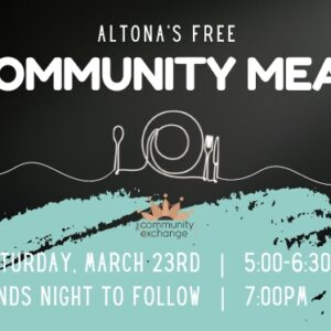 Next Community Meal and Bands Night – March 23rd