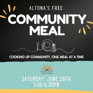 Next Community Meal – June 28th – This Saturday!