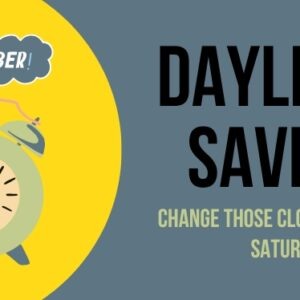 Daylight Savings – This Saturday! Daylight Savings – This Saturday!
