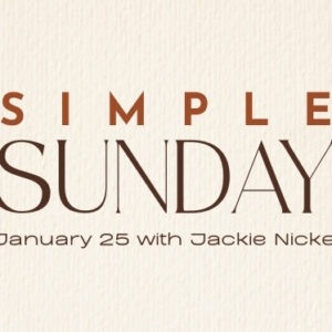 This Sunday: Simple Sunday This Sunday: Simple Sunday