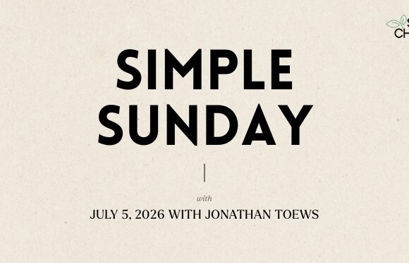 This Sunday: Simple Sunday with Jonathan