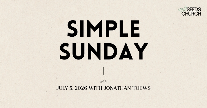 This Sunday: Simple Sunday with Jonathan